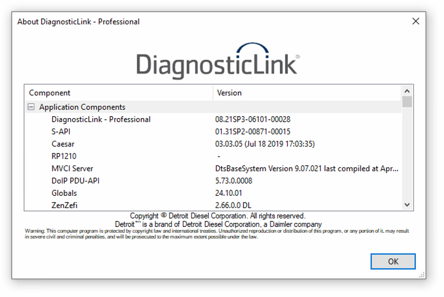 Diagnostic Link 8.21 SP3