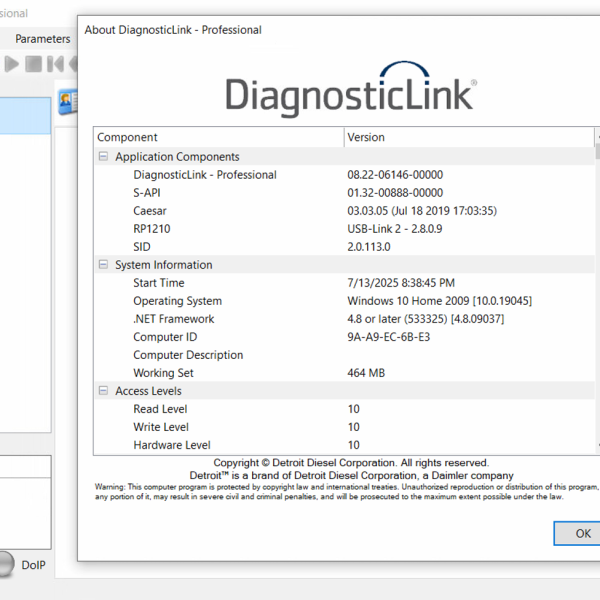 Detroit Diesel Diagnostic Link 8.22